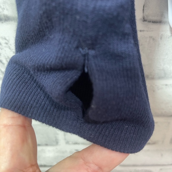Yogalicious Blue Mock Turtleneck Thumb Hole Top Medium - Picture 4 of 8